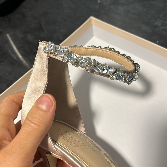 Worn once (wedding day) authentic Badgley Mischka “jewel” heels. “Caroline” - Picture 4 of 6